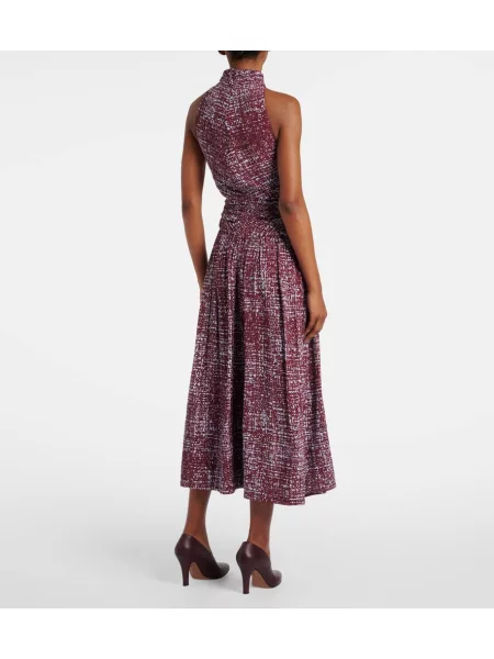 Rochie midi Proenza Schouler cu imagine până la genunchi de costum roșu