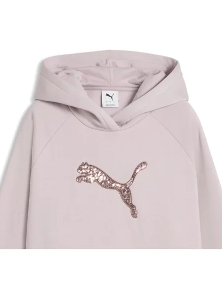 Majica s kapuljačom Puma ružičasta