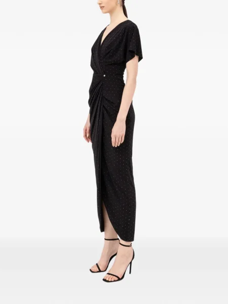 Rochie maxi Nissa de cristal de costum negru