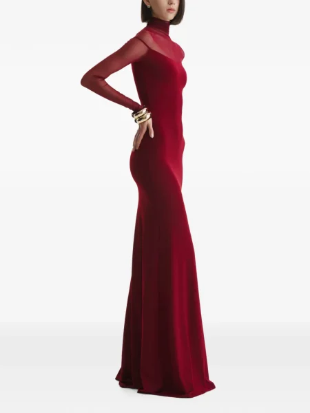 Lung rochie maxi 2310 Studio plasă roșu