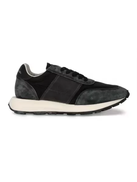 Buty do biegania Philippe Model zamszowe do biegania czarne