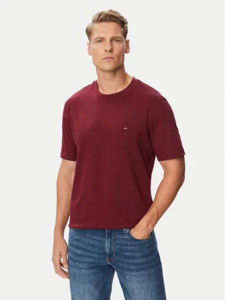 Tommy Hilfiger Tričko Ess Seasonal Bordová