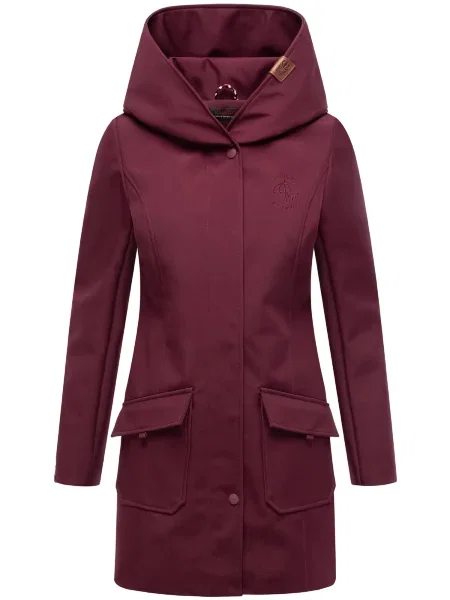 MARIKOO Palton funcțională Mayleen vin roșu