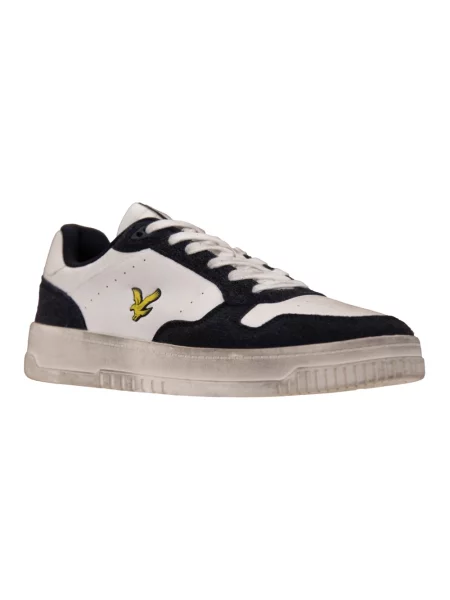 Sneakersy Lyle & Scott skórzane białe