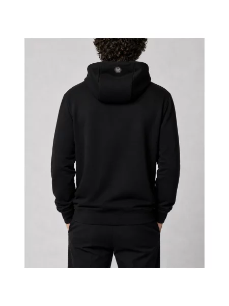 Bluza z kapturem Philipp Plein polarowa czarna