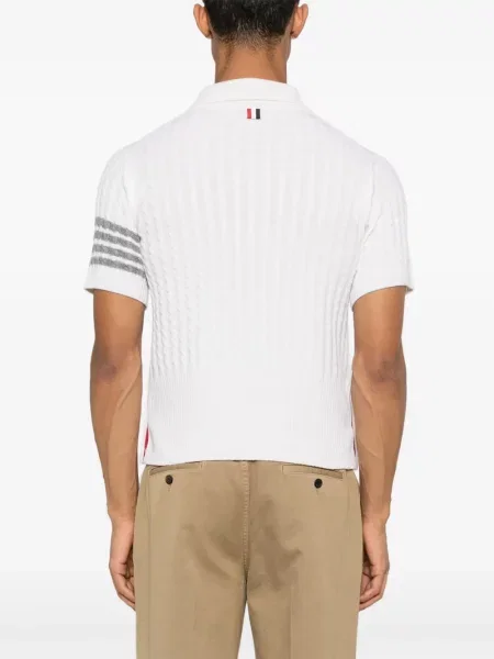 Polo Thom Browne cu dungi alb
