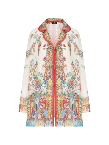 Cămașă Etro de mătase cu imagine cu model paisley