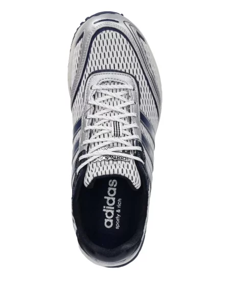 Ριγέ μισό φερμουάρ sneakers Adidas EQT σουέντ μαύρο