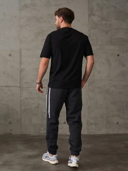 Штани спортивні ISSA Plus темно-сірий комбінований верх сірі