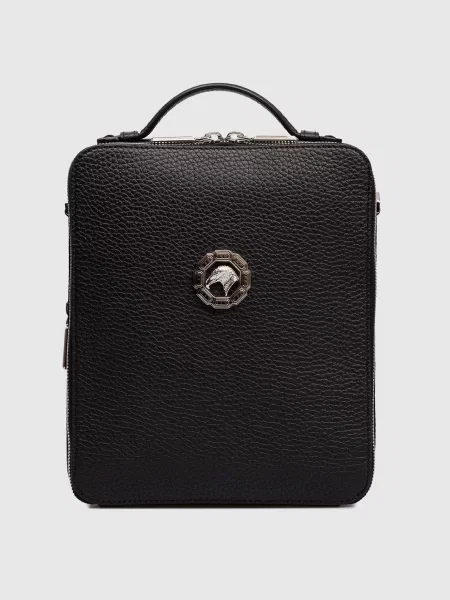 Кожаная сумка Stefano Ricci черная