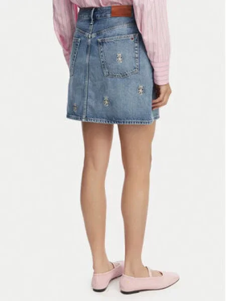 TOMMY HILFIGER Krilo moder denim / off-bela modra
