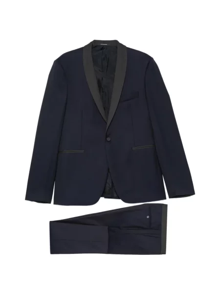 Costum Tagliatore de lână cu rever albastru