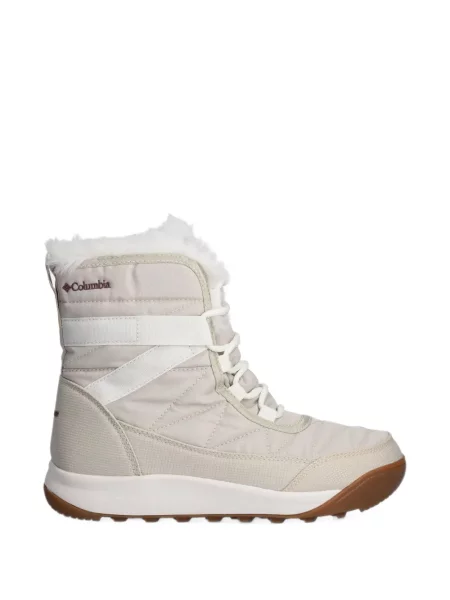 Matlasat botine Columbia cu blană alb