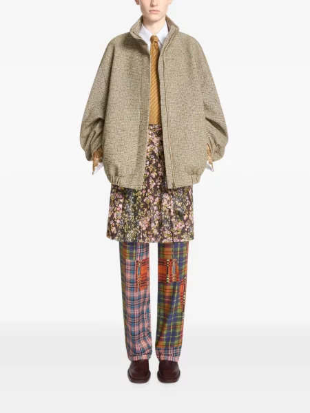 Geacă bomber Dries Van Noten în carouri
