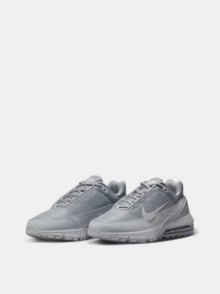 Кожаные кроссовки Nike серые