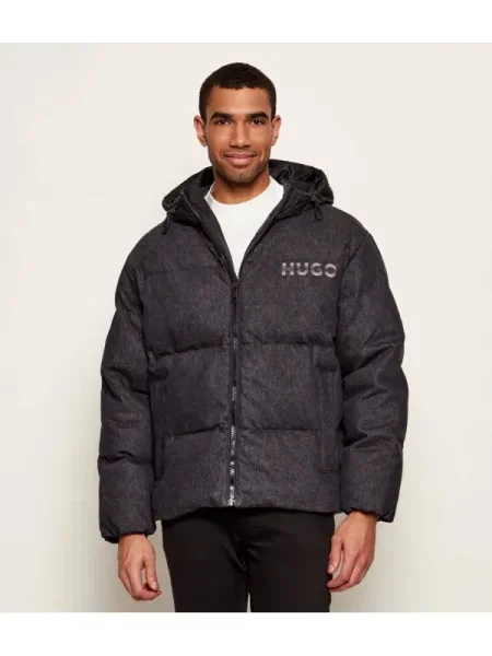 Hugo Blue Geacă | Relaxed fit negru