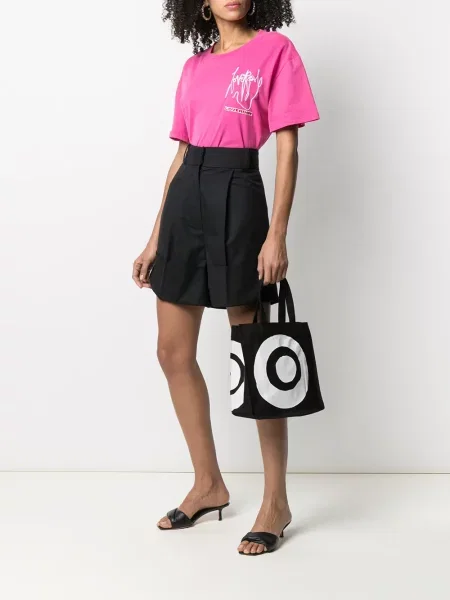 Geantă shopper 10 Corso Como cu imagine negru