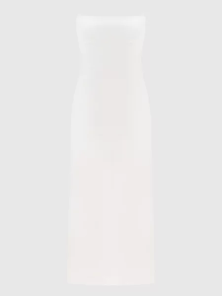 Сукня міді Allacciami з льоном Ssheena біла