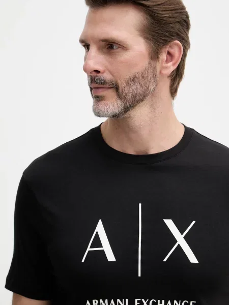 Armani Exchange Póló férfi fekete