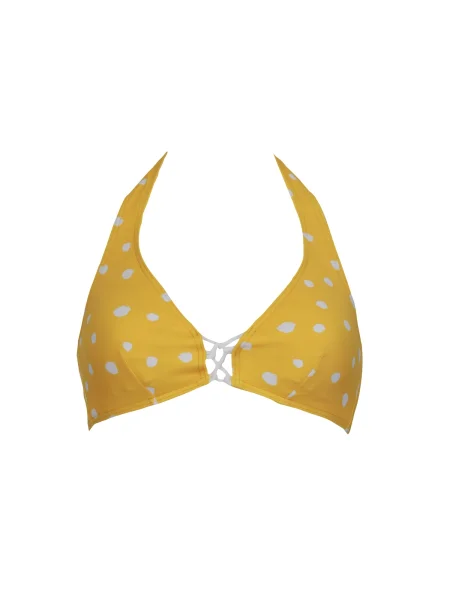 VIVID Sutien costum de baie galben / murdar alb