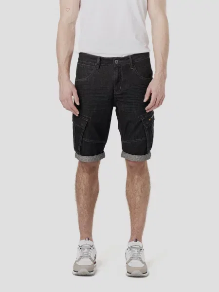 KOROSHI Pantaloni eleganți denim negru