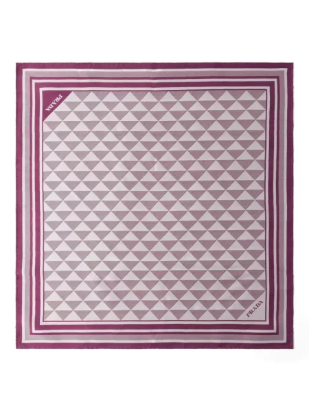 Svileni šal Prada ljubičasta