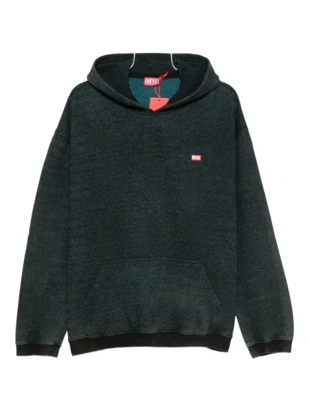 Bluza z kapturem Diesel zielona