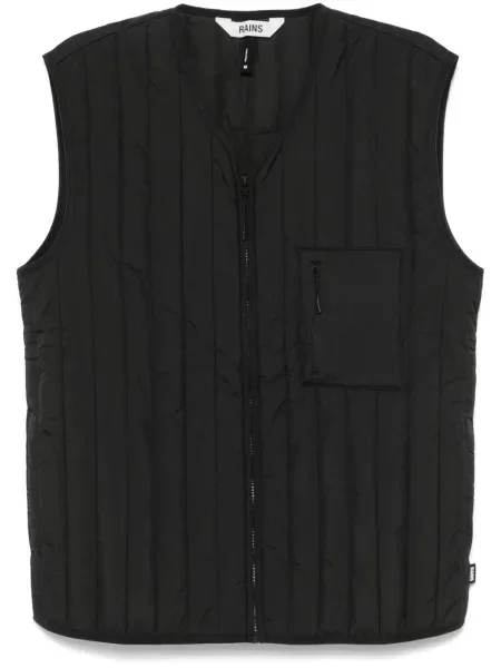 Pikowana kamizelka Rains czarna