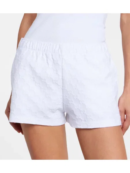 Pantaloni scurți Gucci din jerseu alb