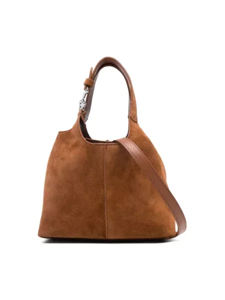 Coccinelle torebka zamszowa brązowy