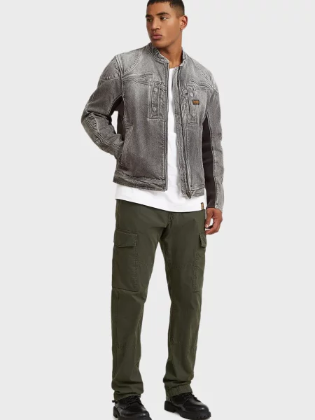 Джинсова куртка G-star Raw сіра