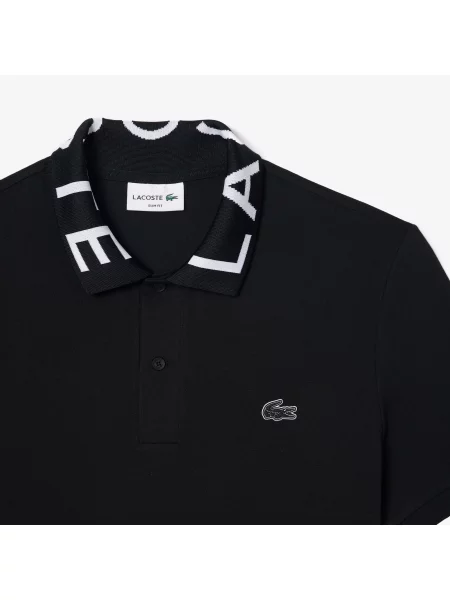 Поло Lacoste черное