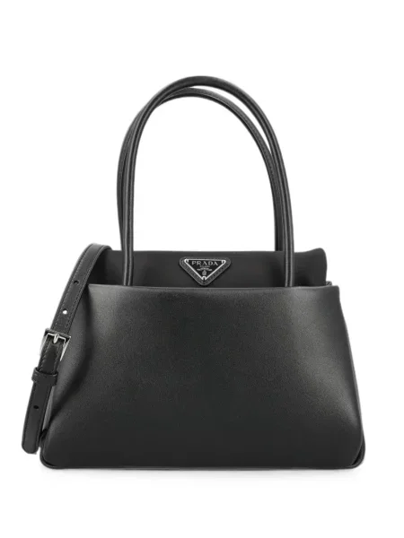 Geantă Prada din piele cu autograf negru