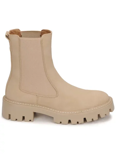 Chelsea boots Only z nubuku hnědé