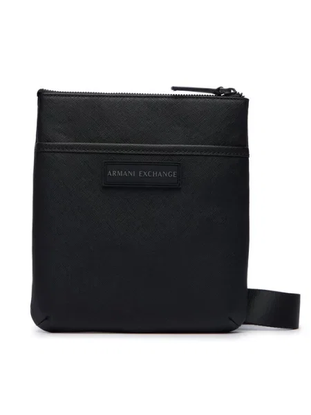 Armani Exchange saszetka z imitacji skóry czarna