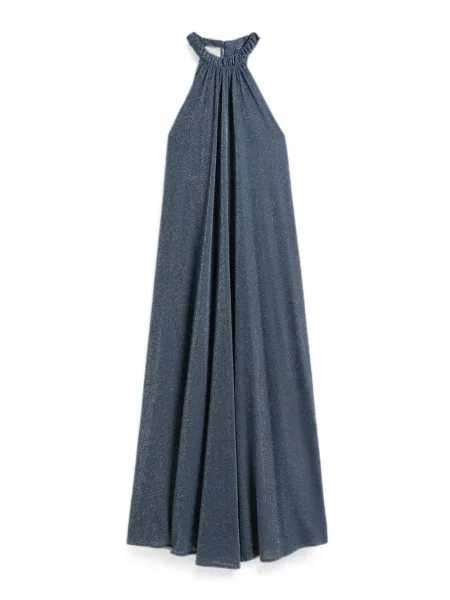 Rochie maxi Momoni din jerseu albastru