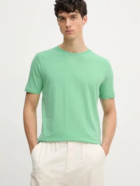 Тениска Lindbergh с изчистен дизайн зелено