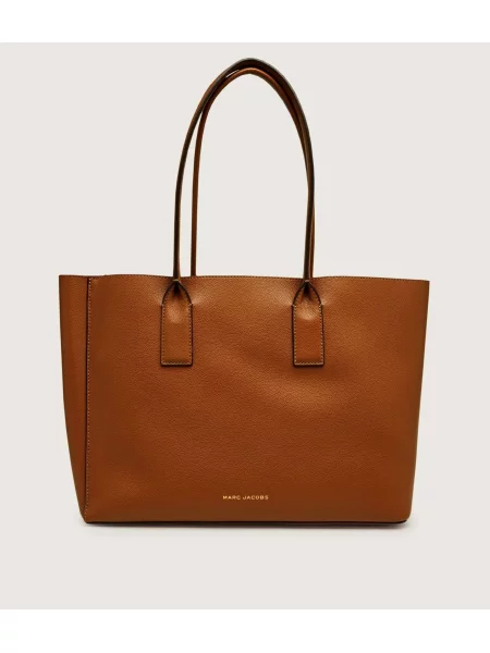Marc Jacobs De piele geantă shopper Pop J Marc Work Tote maro