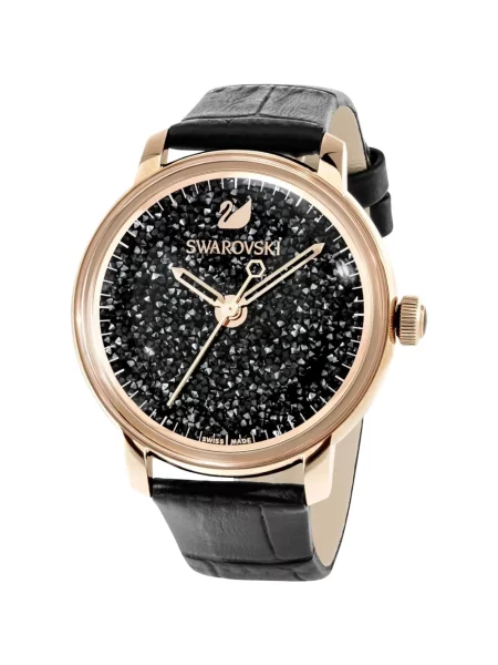 Zegarek Swarovski skórzany czarny