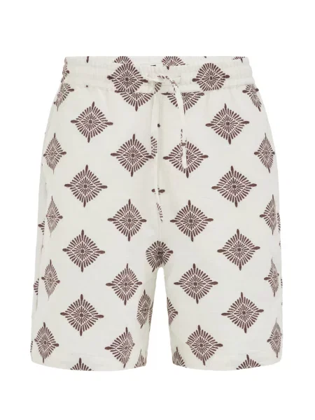 WE Fashion Pantaloni gri închis / natural alb