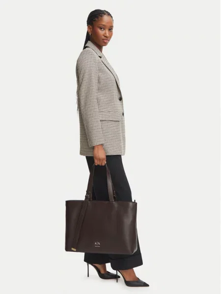 Torbica Armani Exchange Tamno smeđa