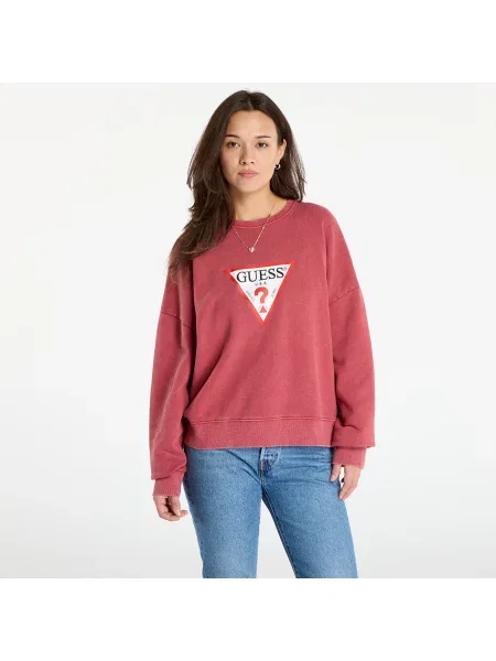 Bluza Guess Jeans Cn Os Iconic Tria Washed Red XS czerwona