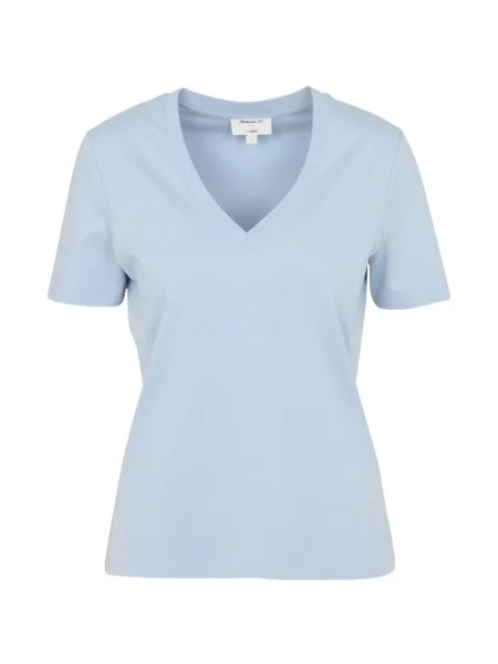 Tricou Maison123 cu decolteu în V albastru