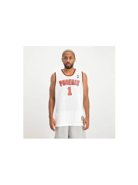 Tricou Mitchell & Ness din jerseu alb