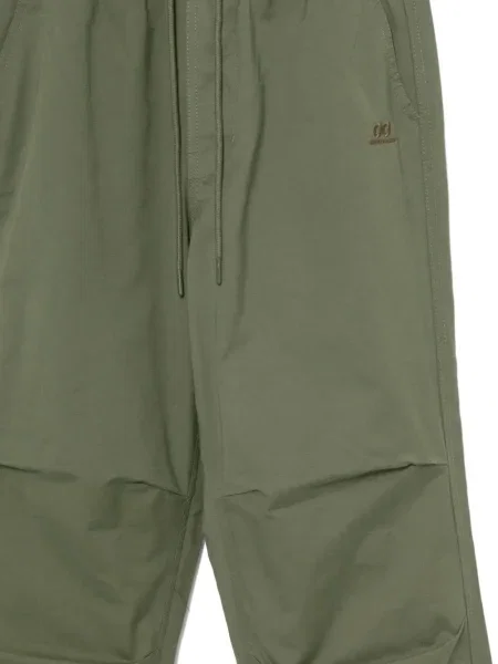 Pantaloni Chocoolate cu broderie verde