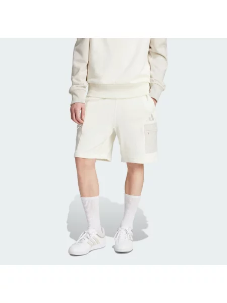 Šortky ALL SZN French Terry Colorblock bílé