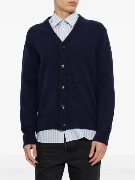 Cardigan Ps Paul Smith de lână albastru
