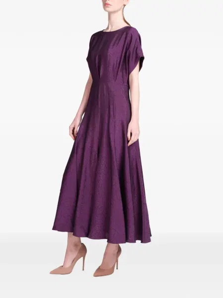 Rochie midi Baruni evazată violet