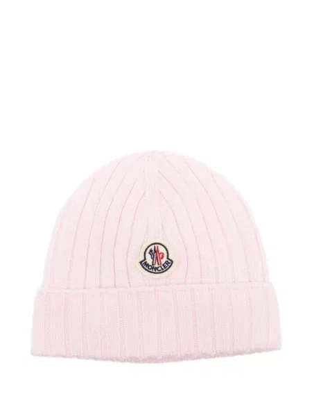 Czapka dziecięca Moncler Enfant różowa