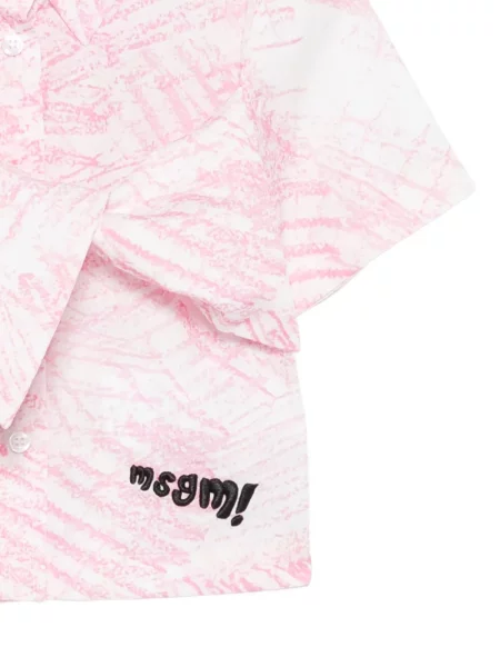Koszula dziecięca Msgm różowa